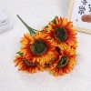 Cross-border best-selling 5 Latin sunflowers for simple living room table decoration and home living room decoration flower arrangement Application Scenario
